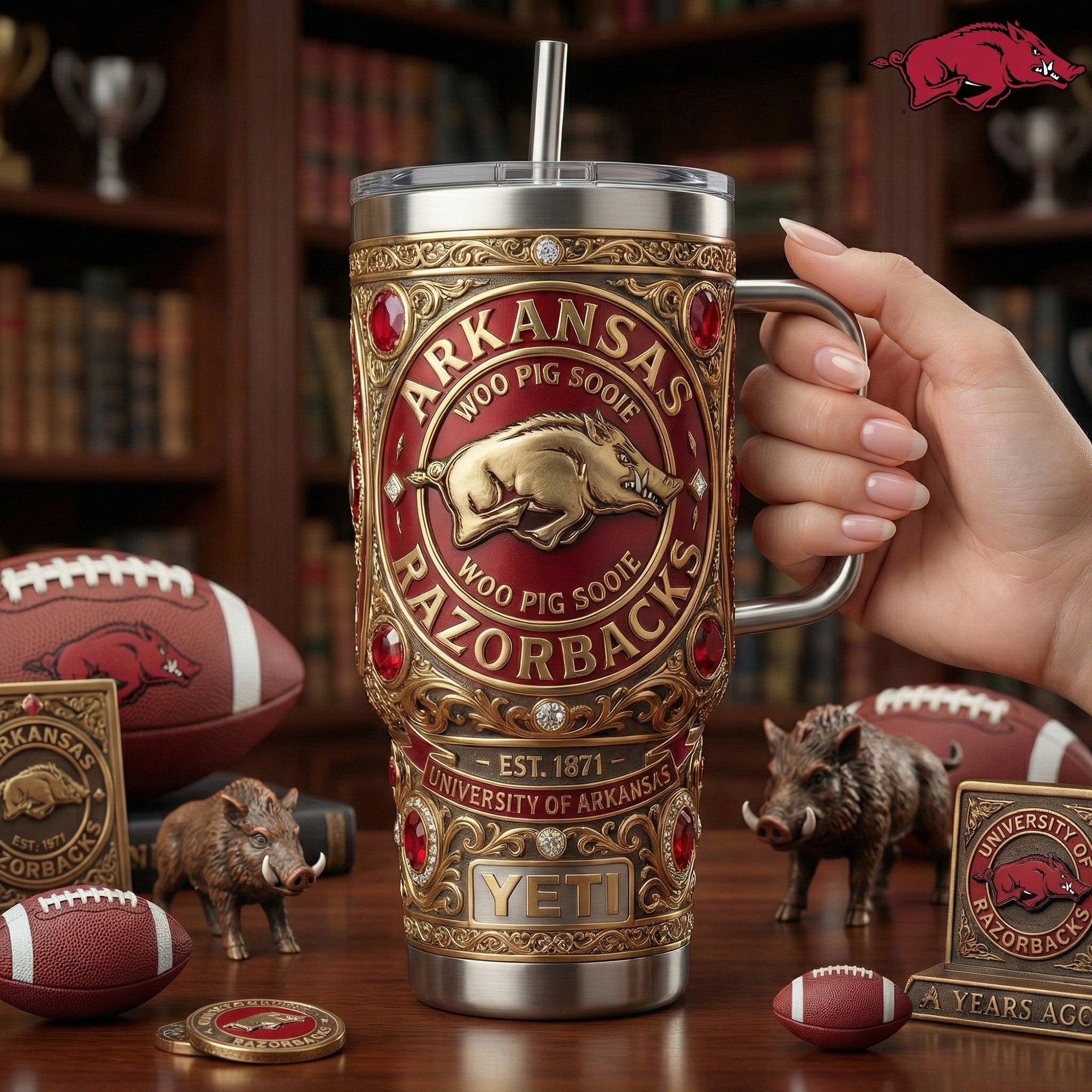 AKR 40oz Tumbler With Handle LNTH